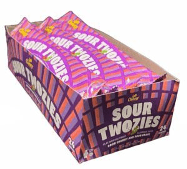 Chewzy Twosies Taffy Sour Cherry &amp; Sour Grape